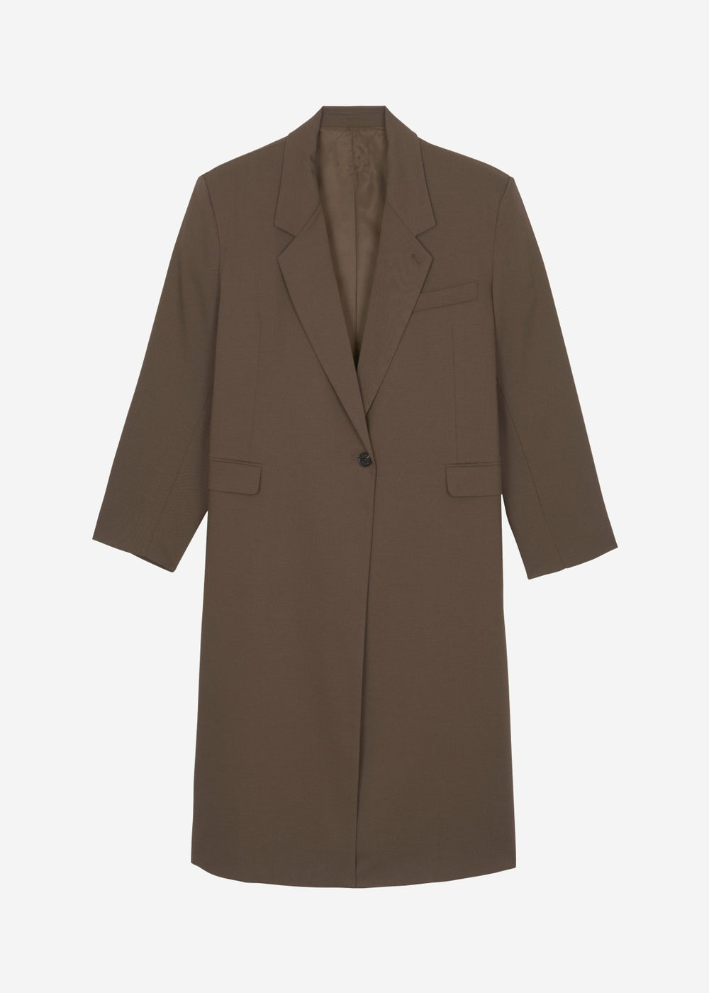 Lehto Long Coat - Brown