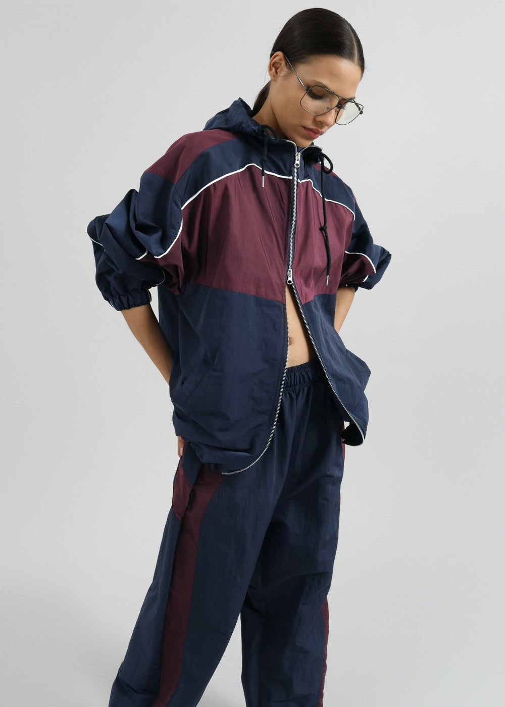 Bromley Colorblock Joggers - Navy