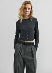 Vinni Thin Wool Cardigan - Navy