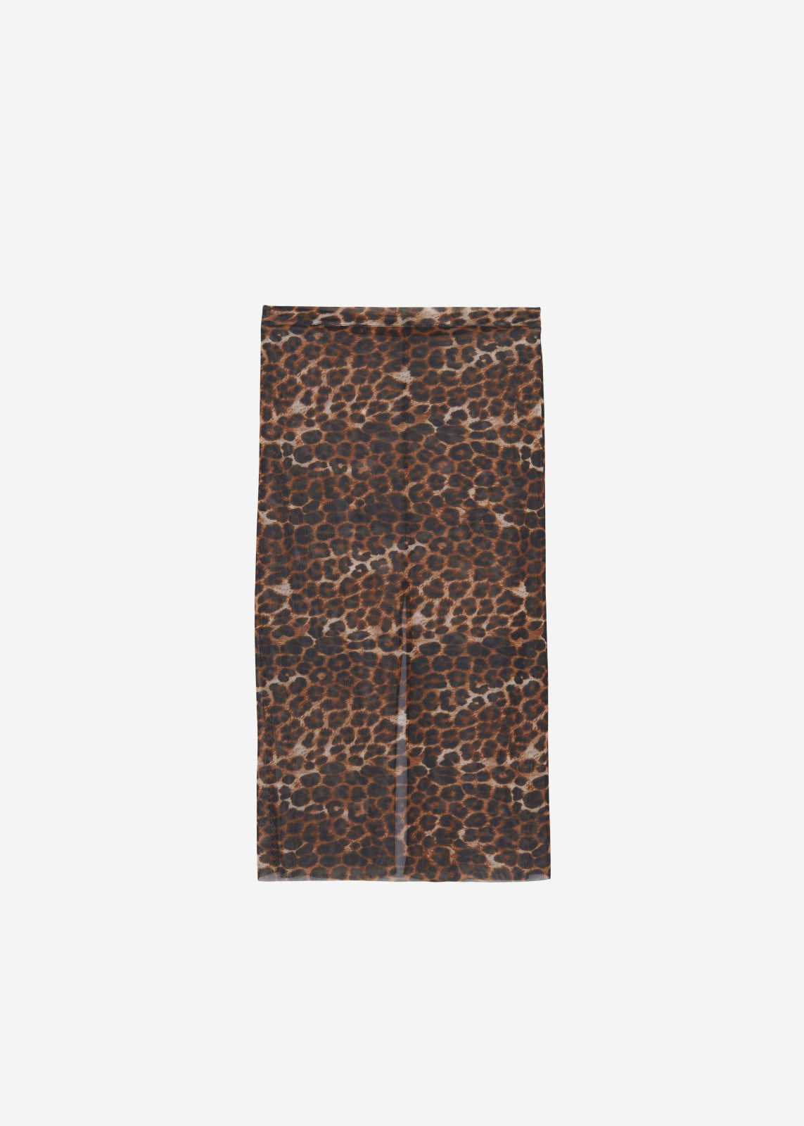 Suva Sheer Leopard Skirt - Brown