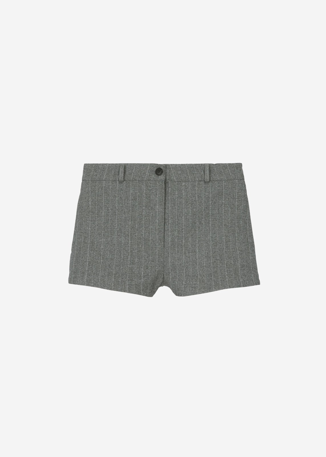 Tenby Striped Hot Pants - Grey Melange