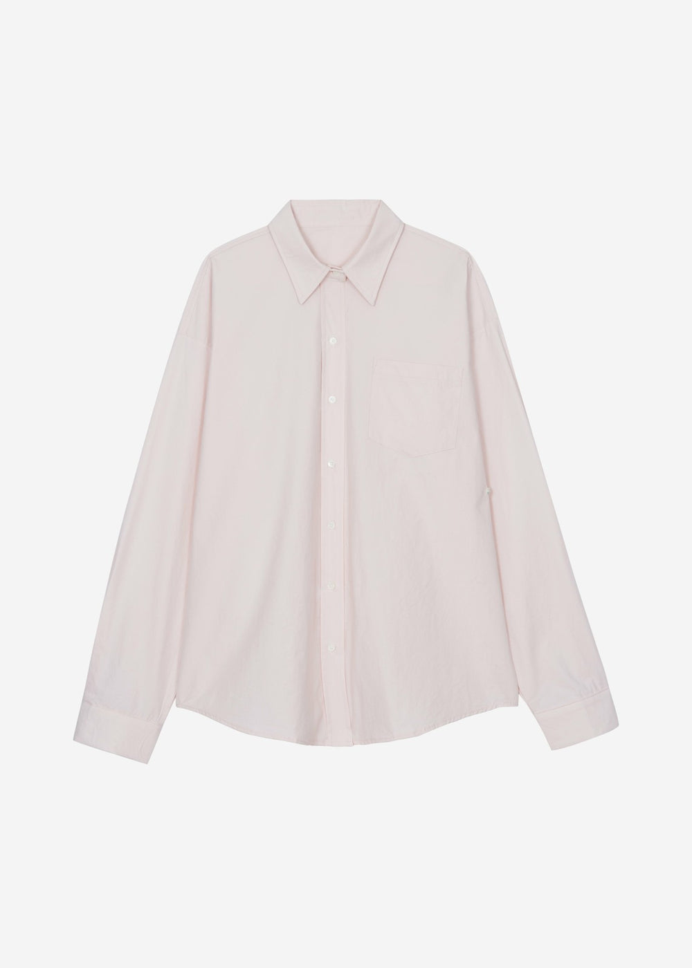 Volda Asymmetric Button-Up Shirt - Pink
