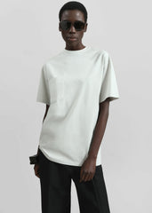 Yuri Boxy Super Soft Tee - Light Grey