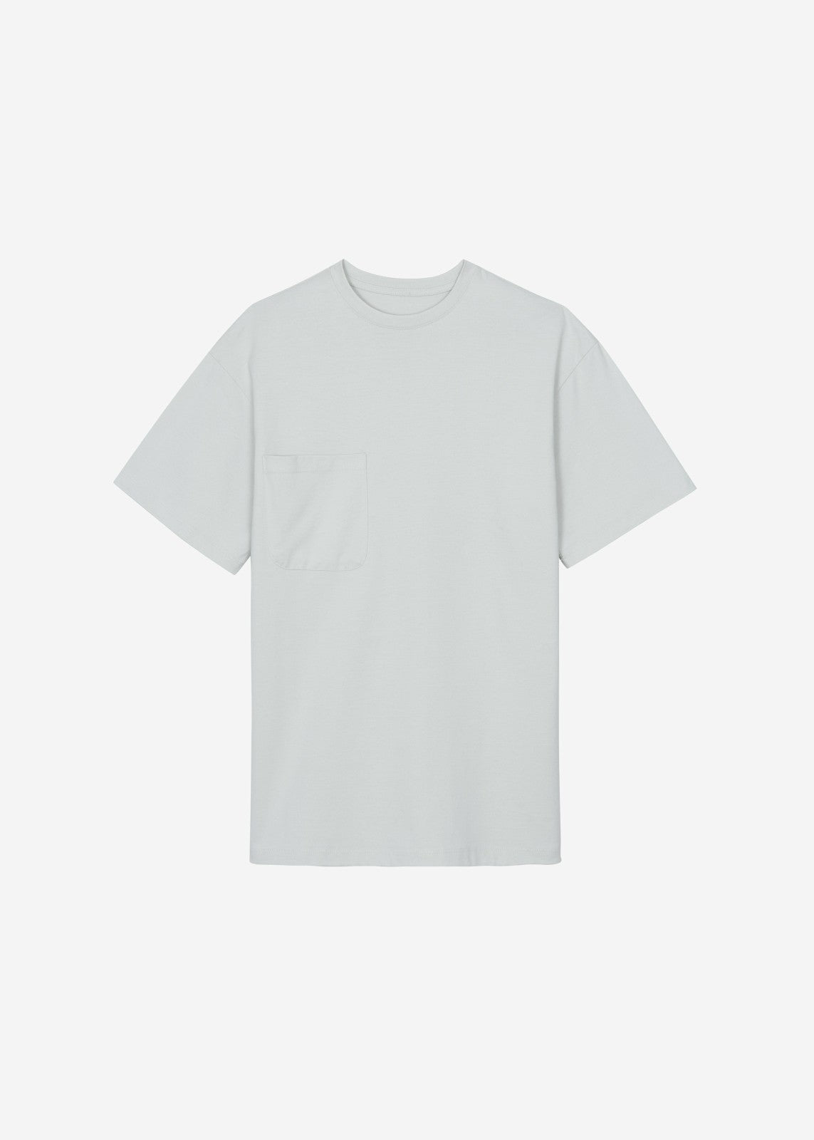 Yuri Boxy Super Soft Tee - Light Grey