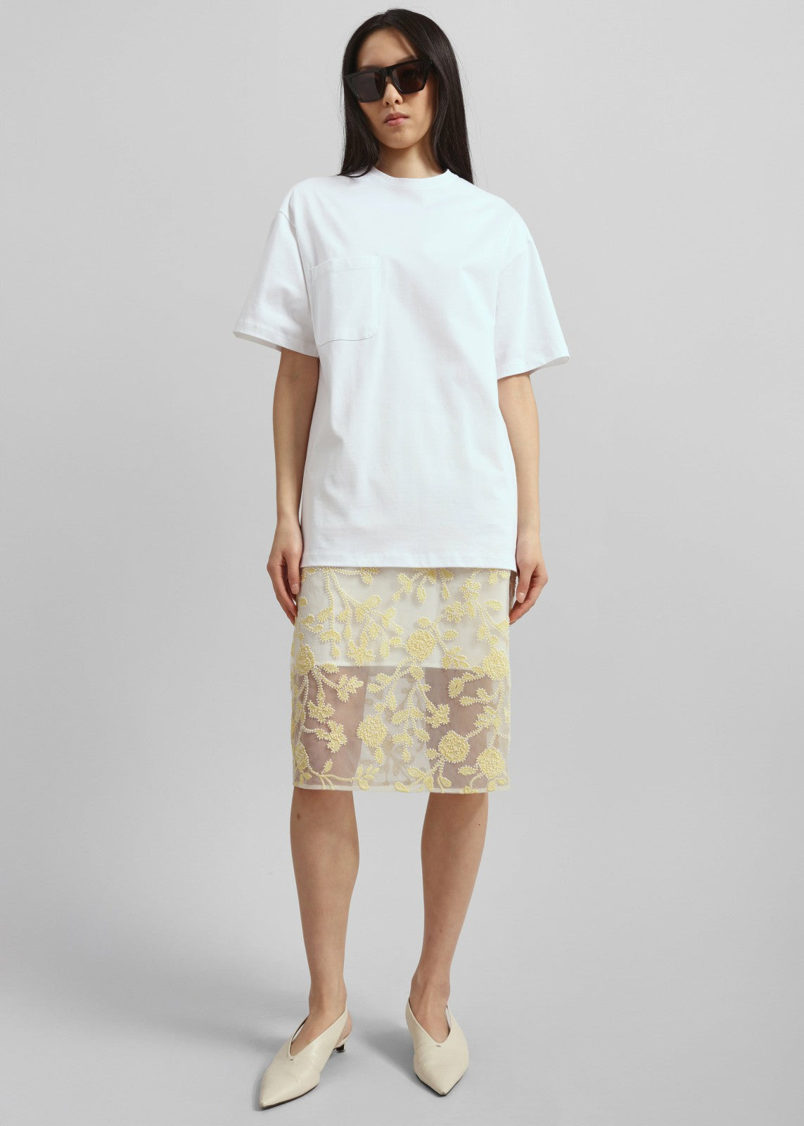 Yuri Boxy Super Soft Tee - White