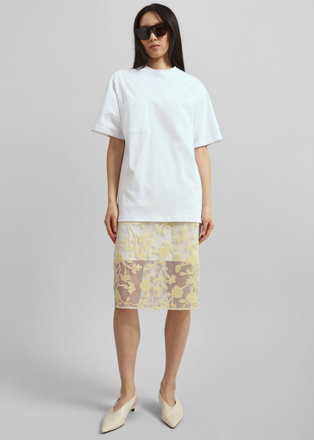 Yuri Boxy Super Soft Tee - White