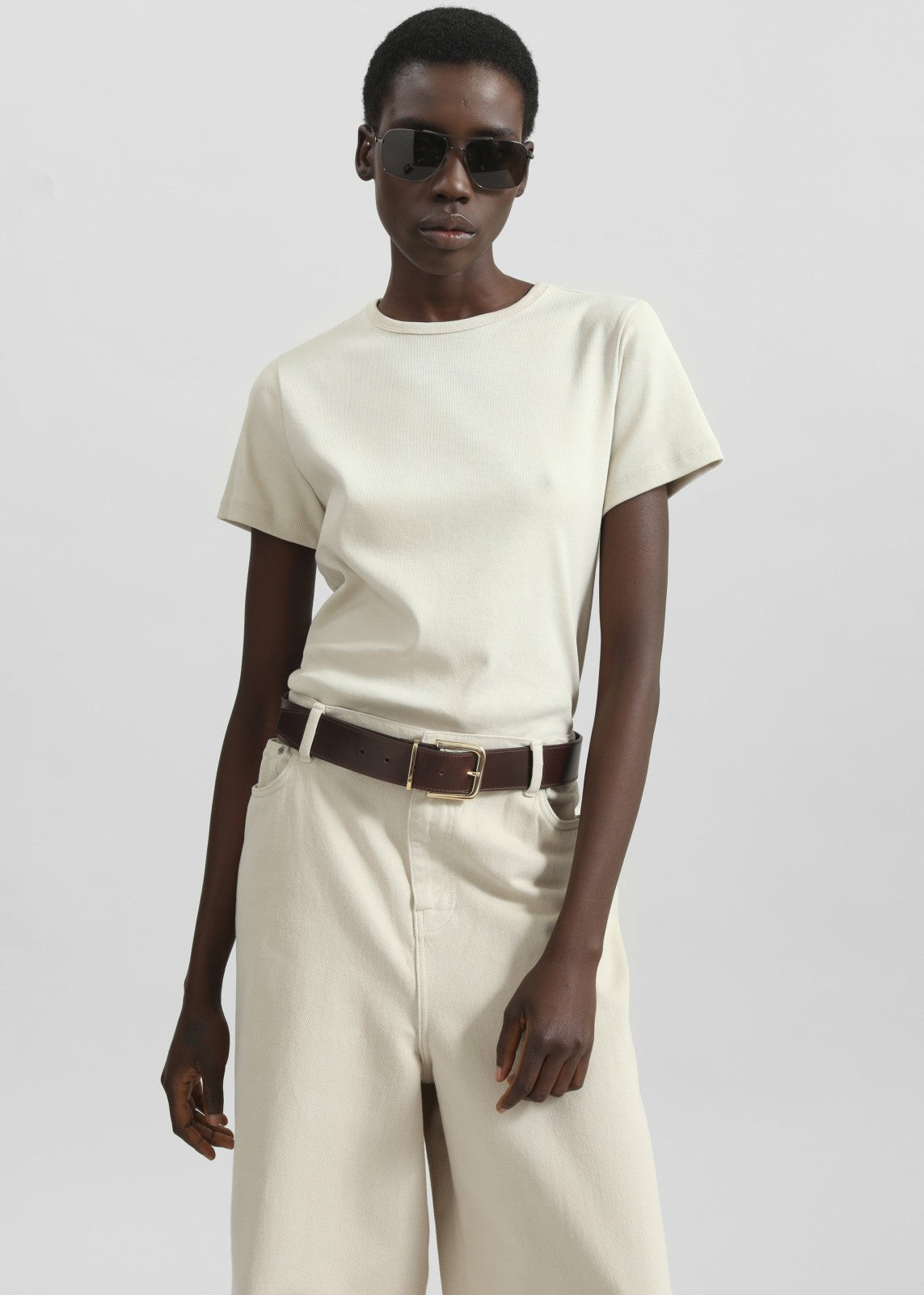 Eben Baby Tee - Light Beige