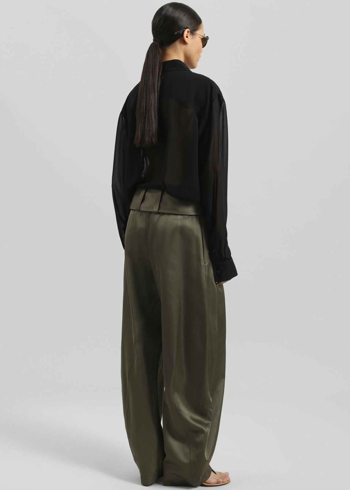 Louis Gabriel Nouchi Transparent Classic Shirt - Black