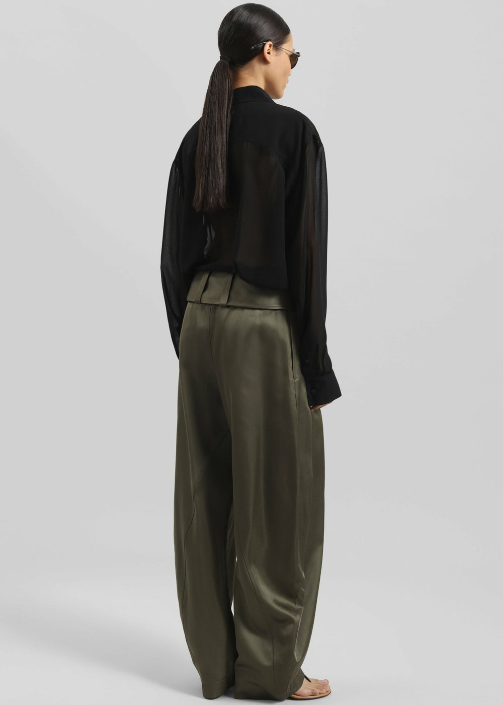 Louis Gabriel Nouchi Transparent Classic Shirt - Black