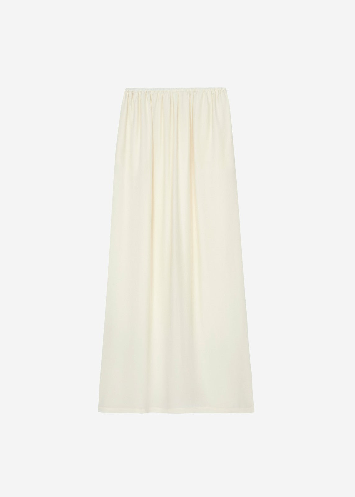 Sibena Silk Maxi Skirt - Pale Yellow