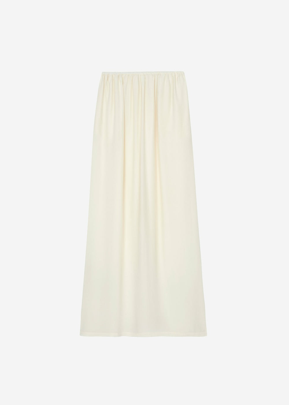 Sibena Silk Maxi Skirt - Pale Yellow