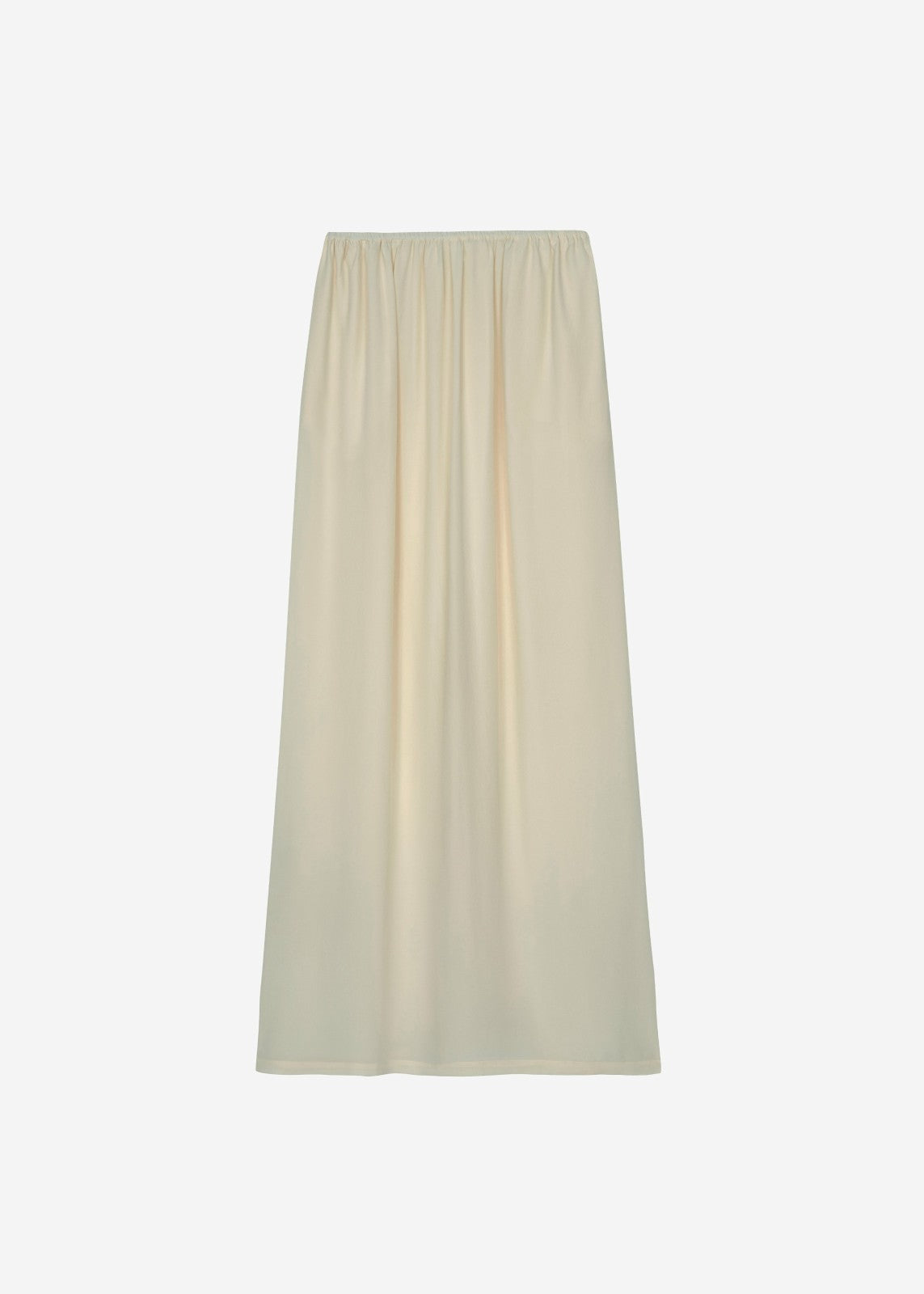 Sibena Silk Maxi Skirt - Cement