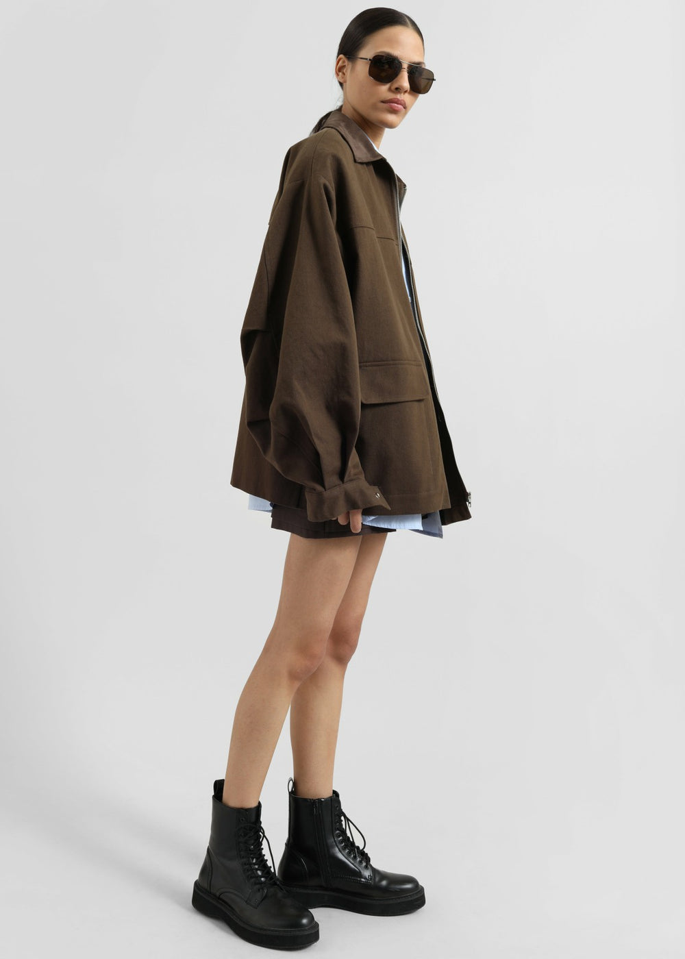 Malia Utility Jacket - Brown