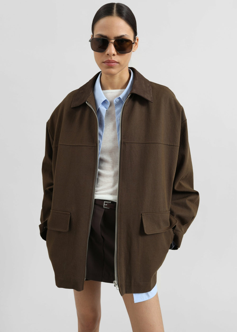 Malia Utility Jacket - Brown