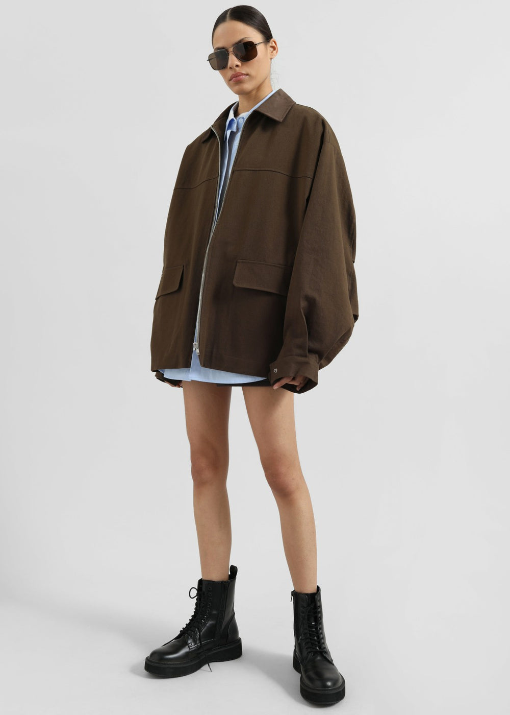 Malia Utility Jacket - Brown