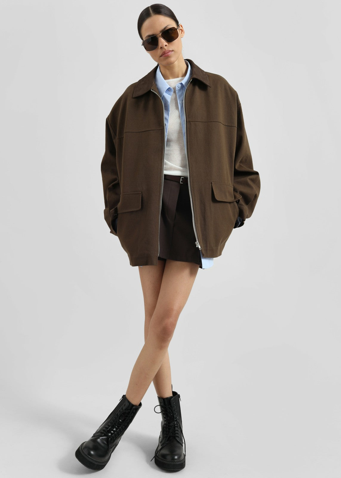 Malia Utility Jacket - Brown
