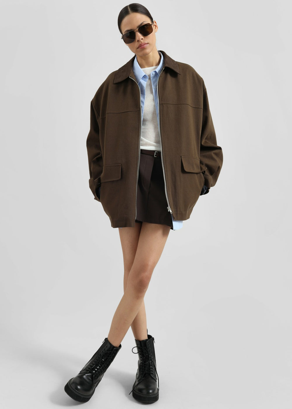 Malia Utility Jacket - Brown