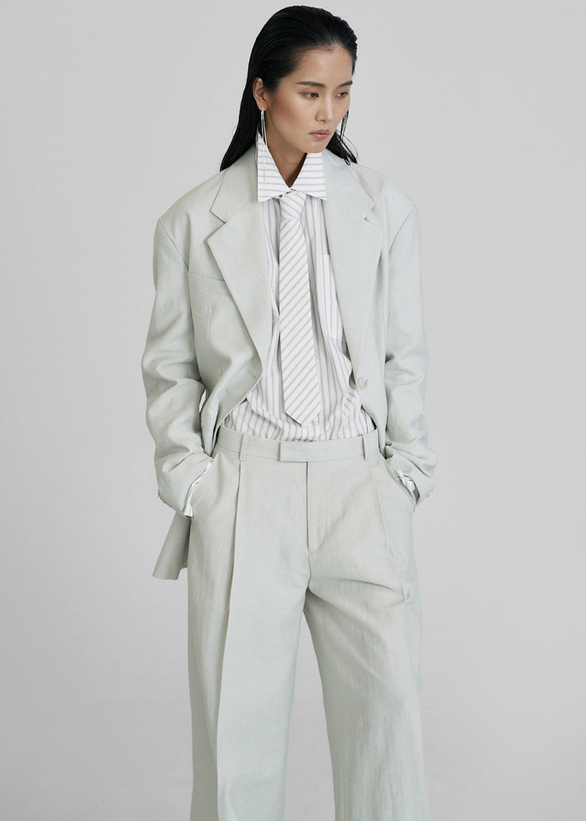 Connahy Tie Neck Shirt - White