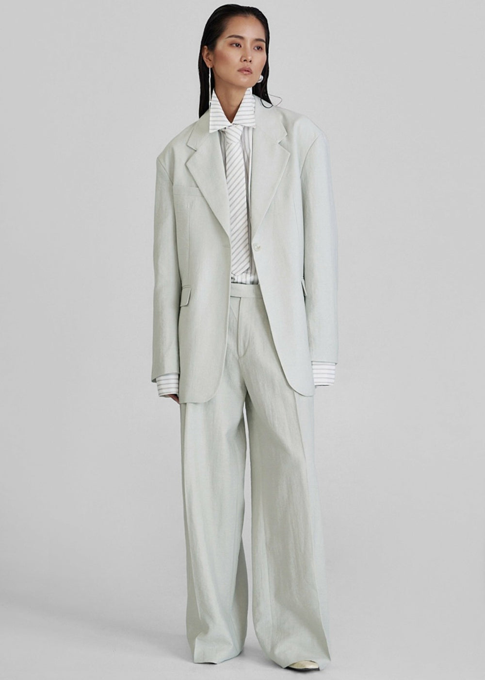 Connahy Tie Neck Shirt - White