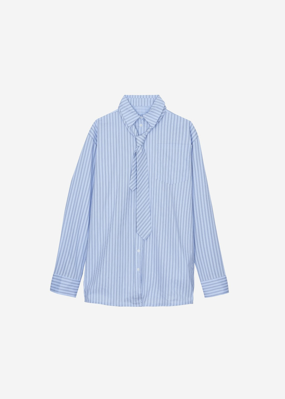 Connahy Tie Neck Shirt - Blue