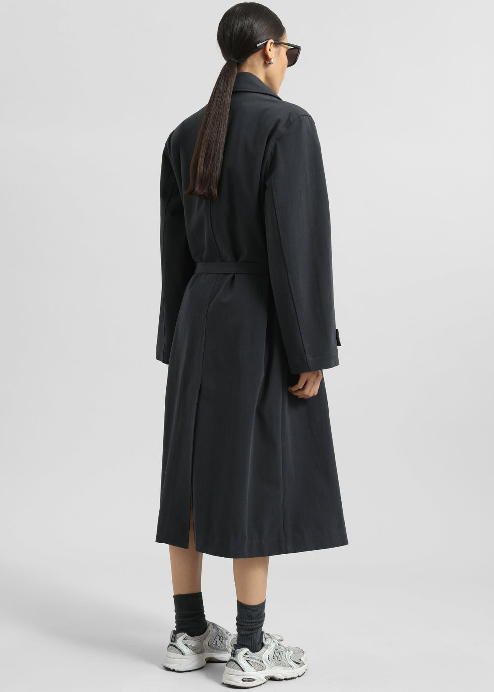 Pello Trench Coat - Navy