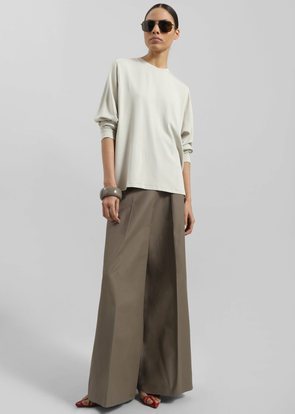 Lohja Long Sleeve Tee - Light Beige