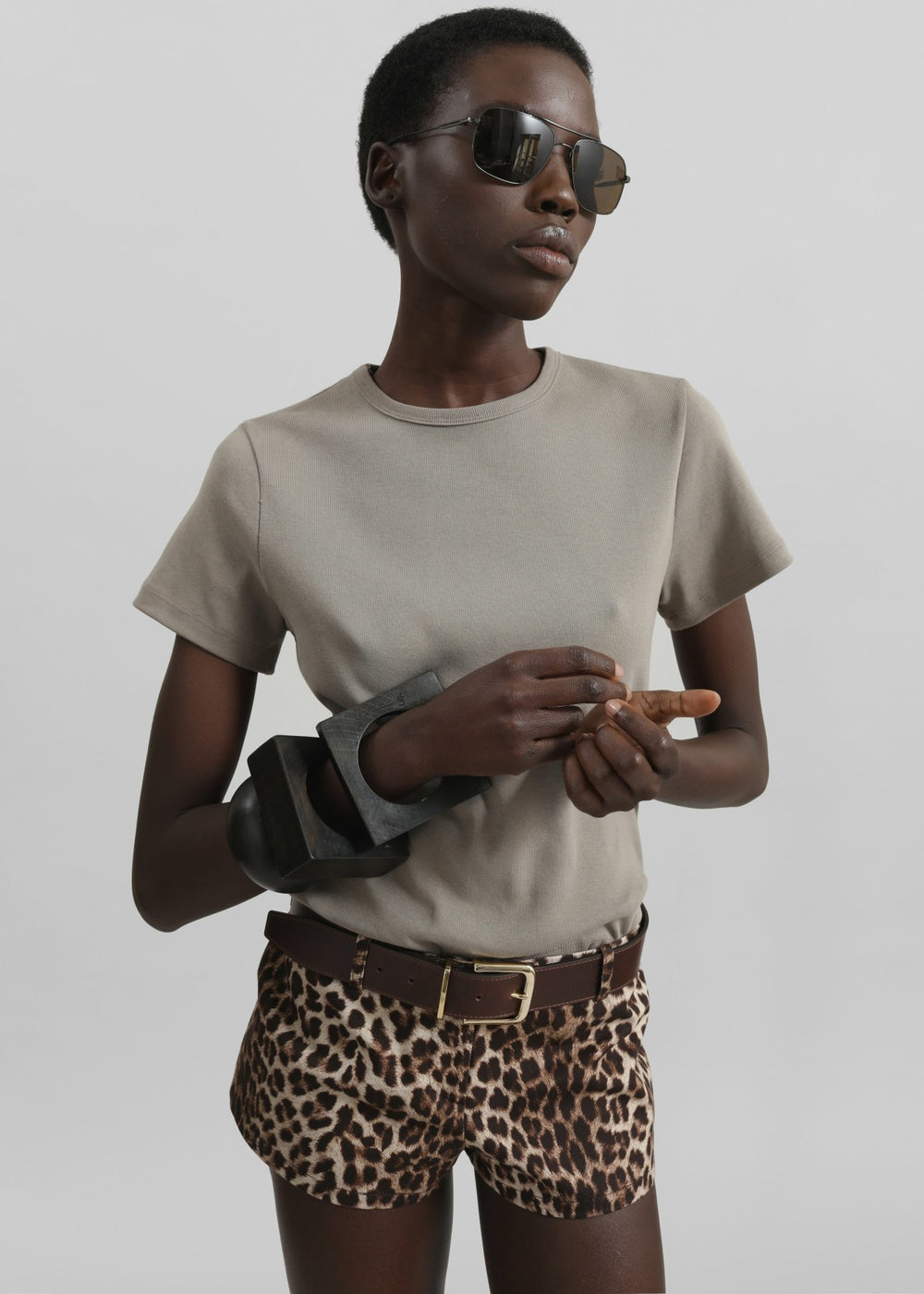 Eben Baby Tee - Taupe
