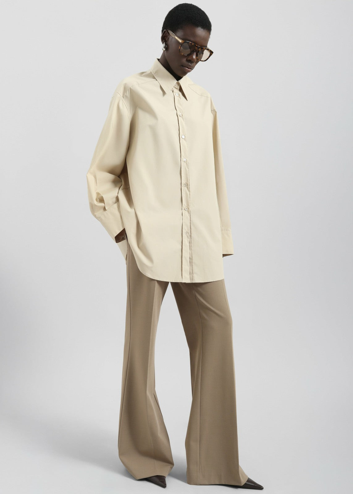 Kent Button Up Shirt - Beige