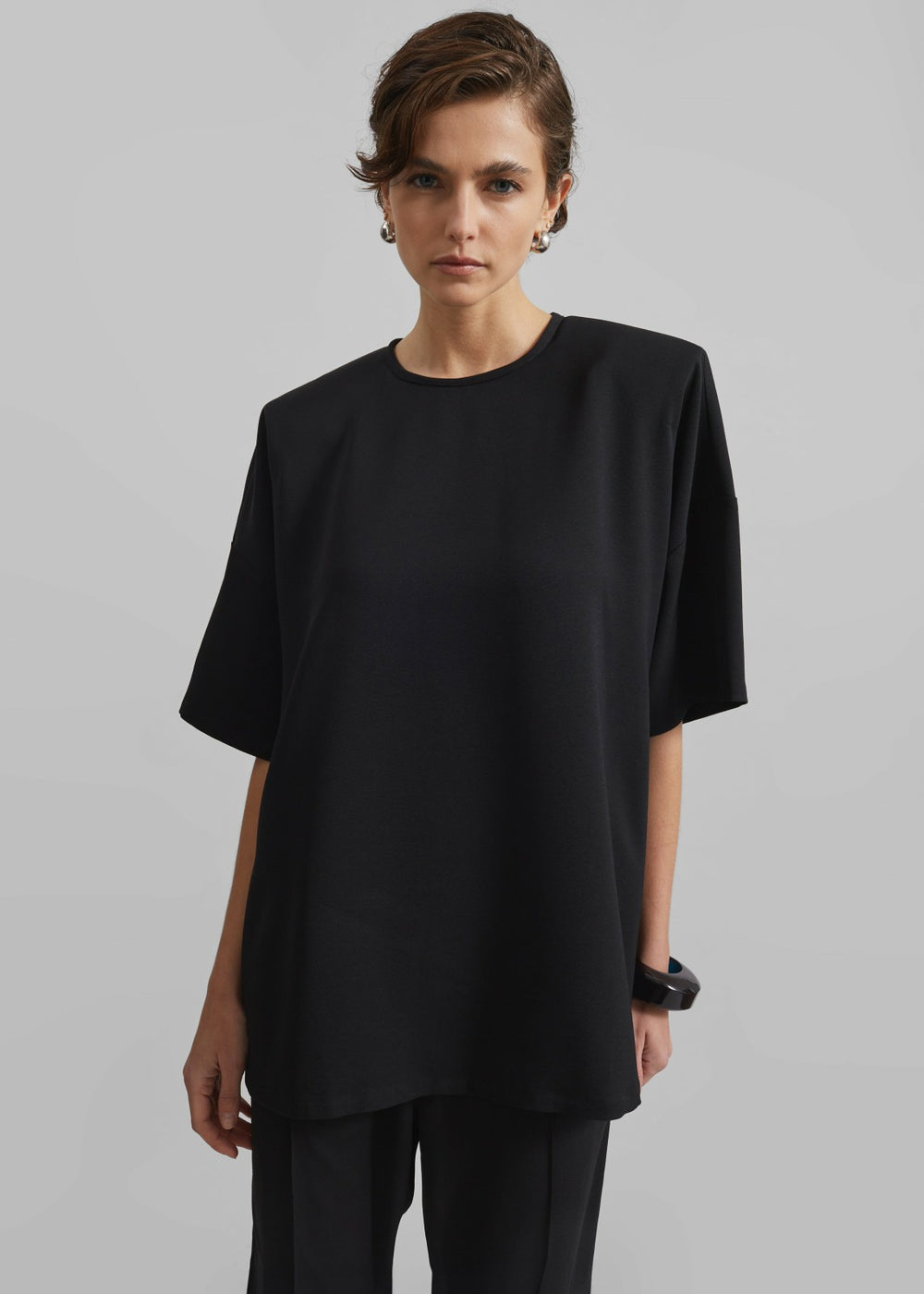 Callice Padded T-Shirt - Black