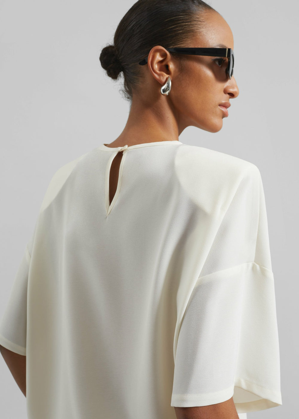 Callice Padded T-Shirt - Ivory