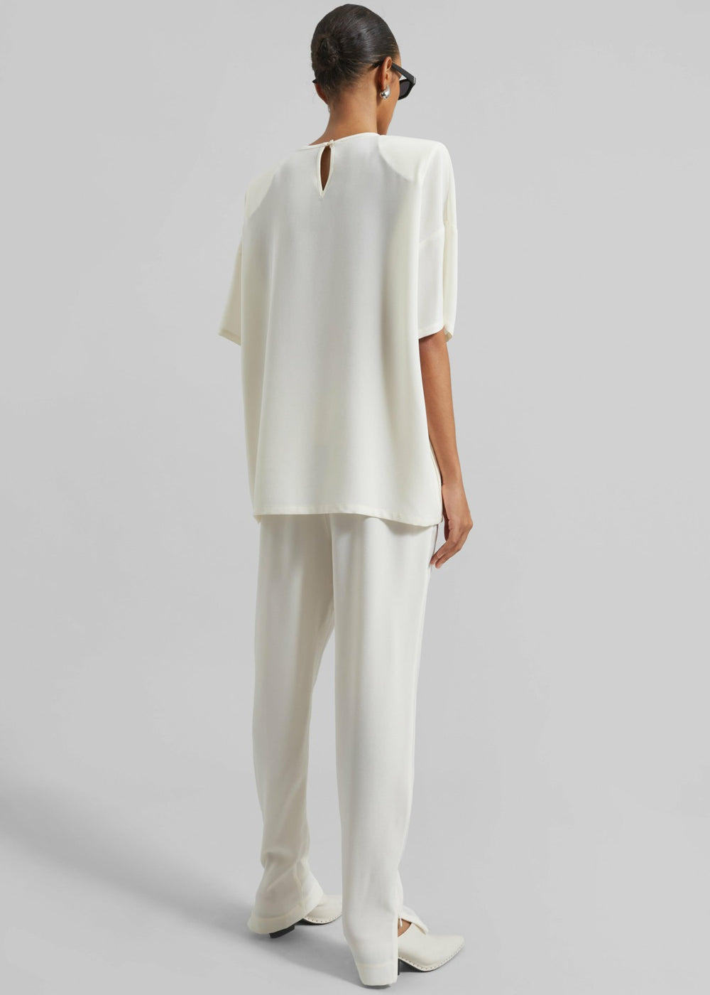 Callice Padded T-Shirt - Ivory