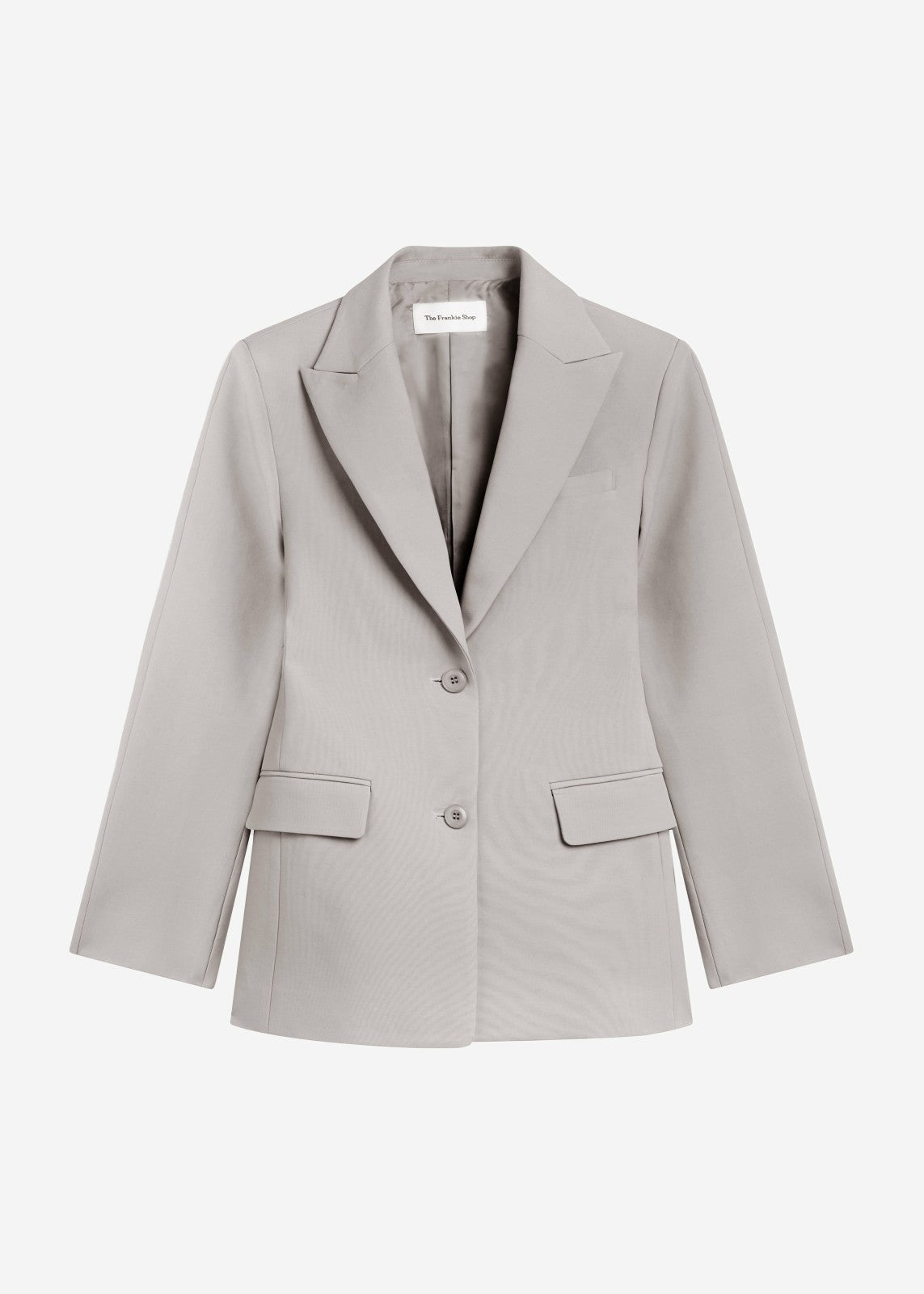 Colette Hourglass Satin Blazer - Light Taupe