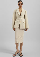 Colette Hourglass Blazer - Beige