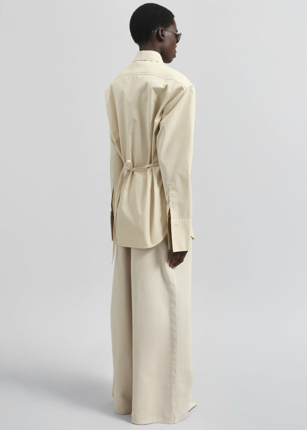Bec Padded Shirt - Beige