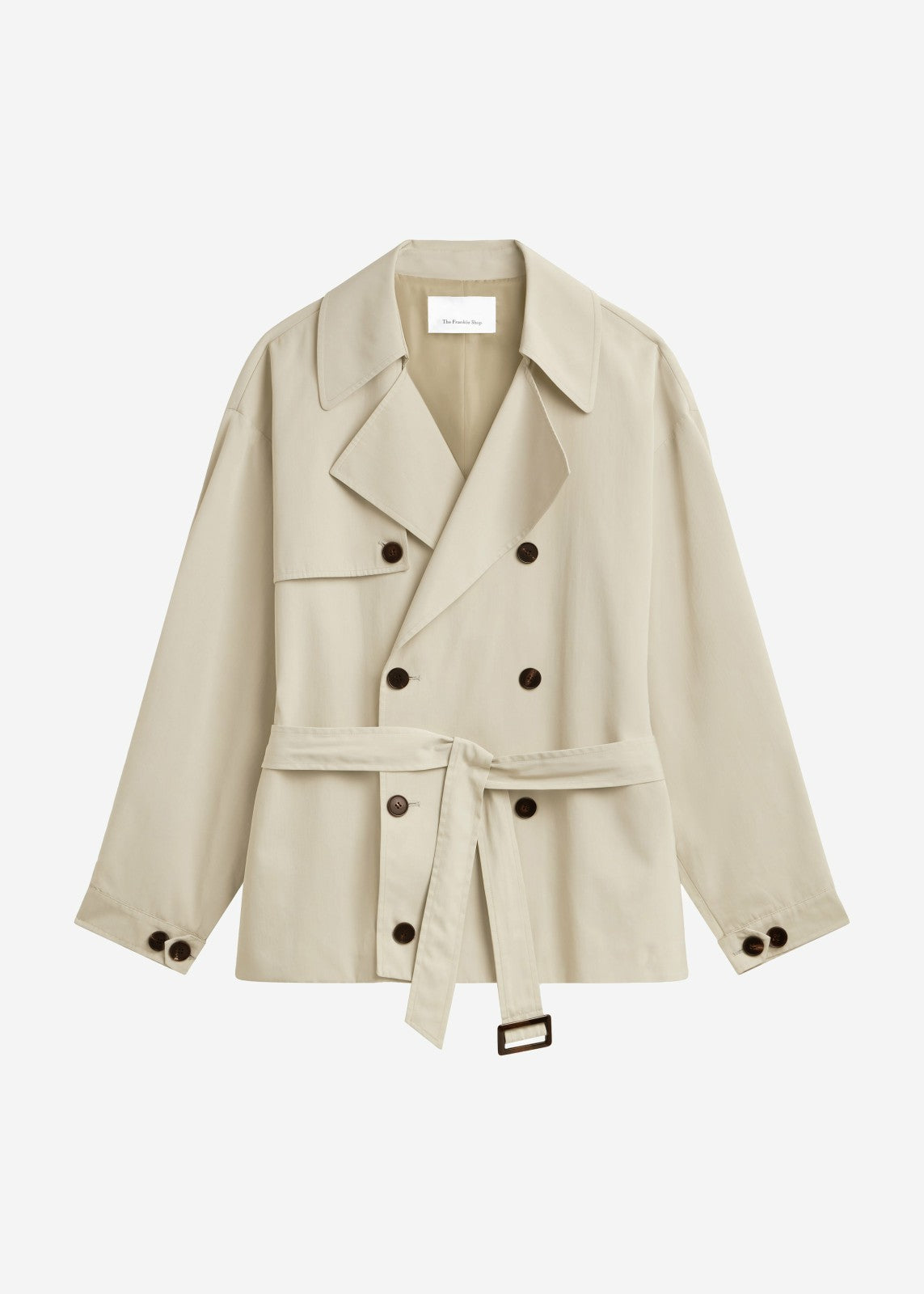 Mavis Oversized Short Trench - Beige