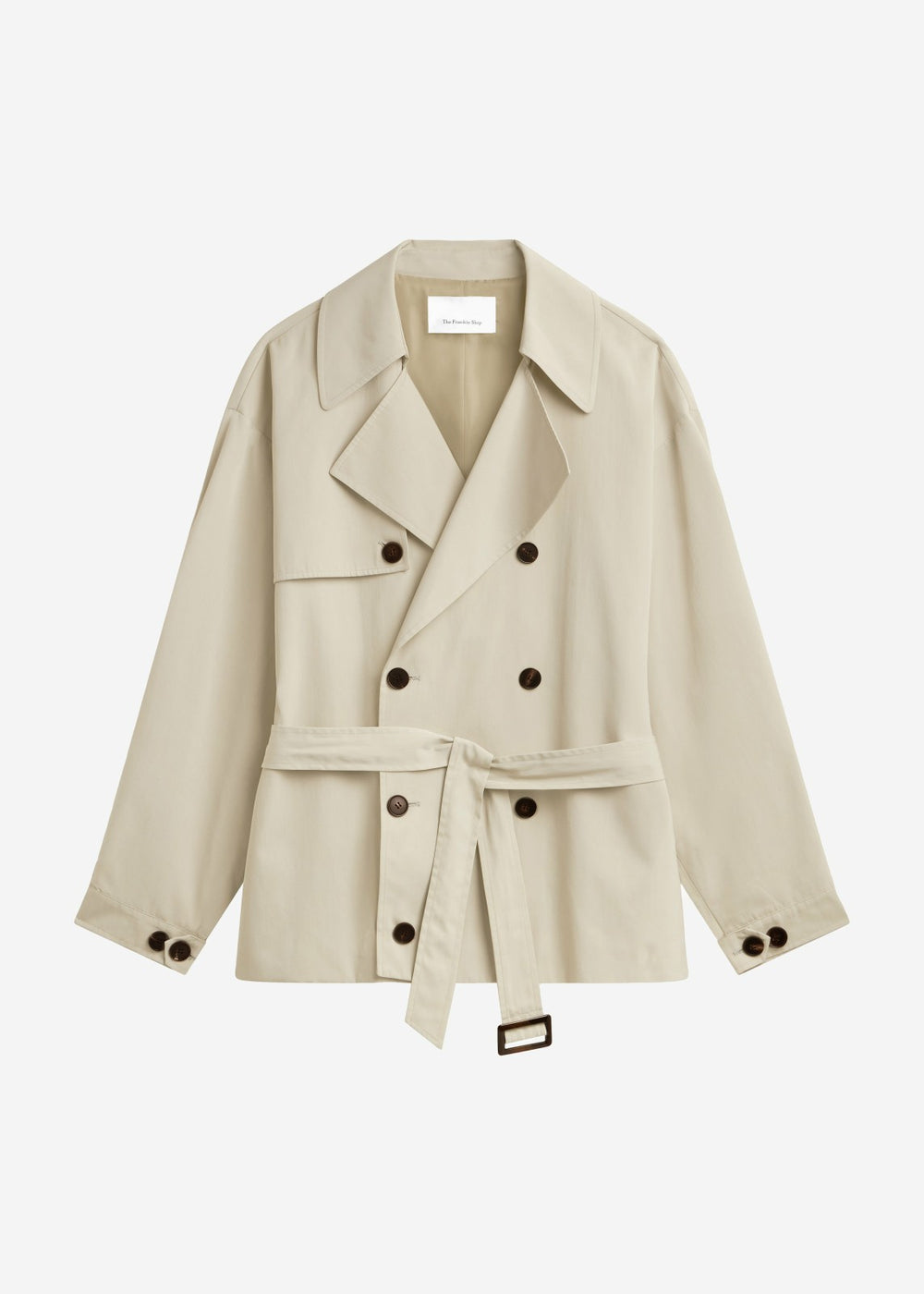 Mavis Oversized Short Trench - Beige