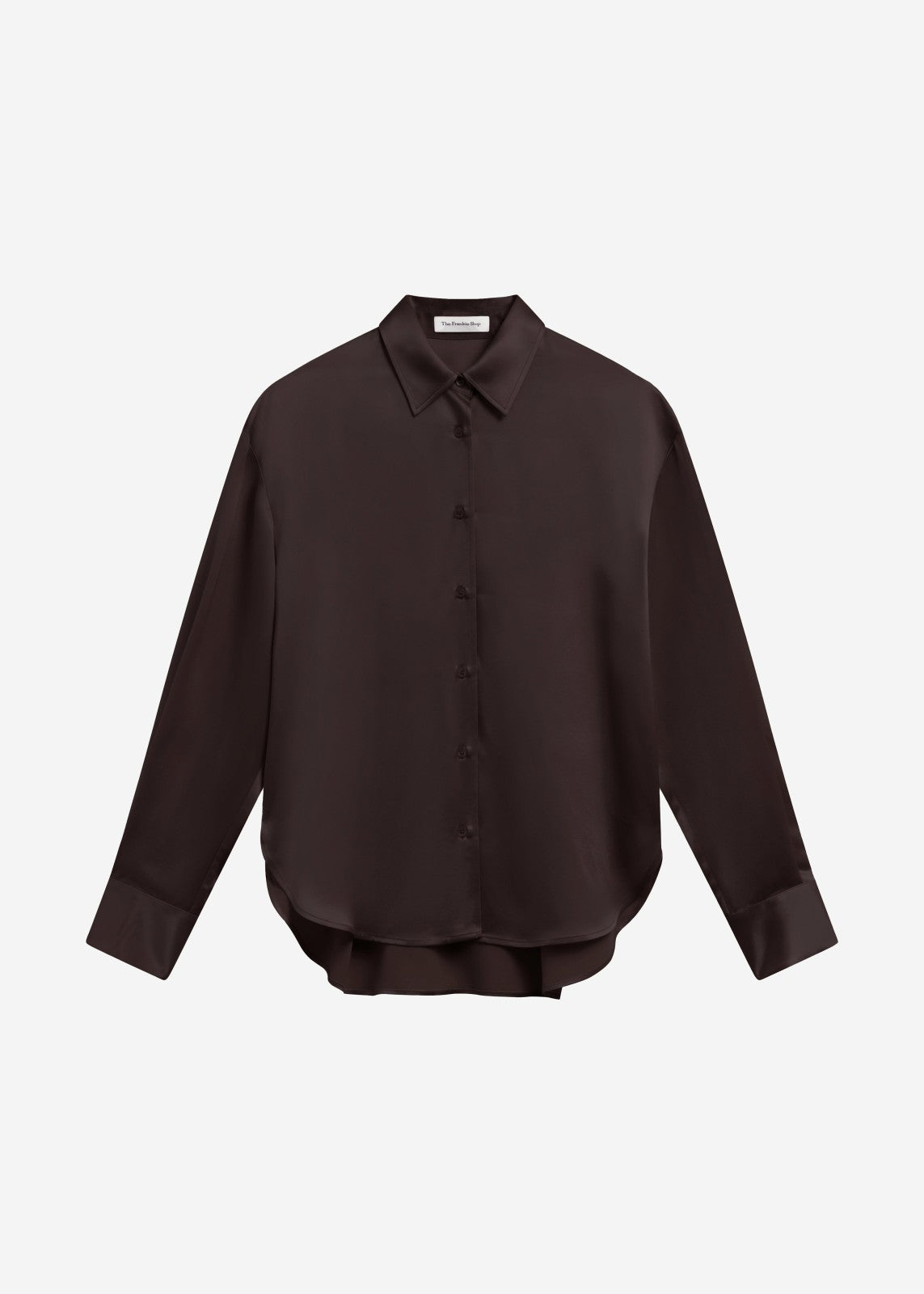 Peri Satin Shirt - Brown