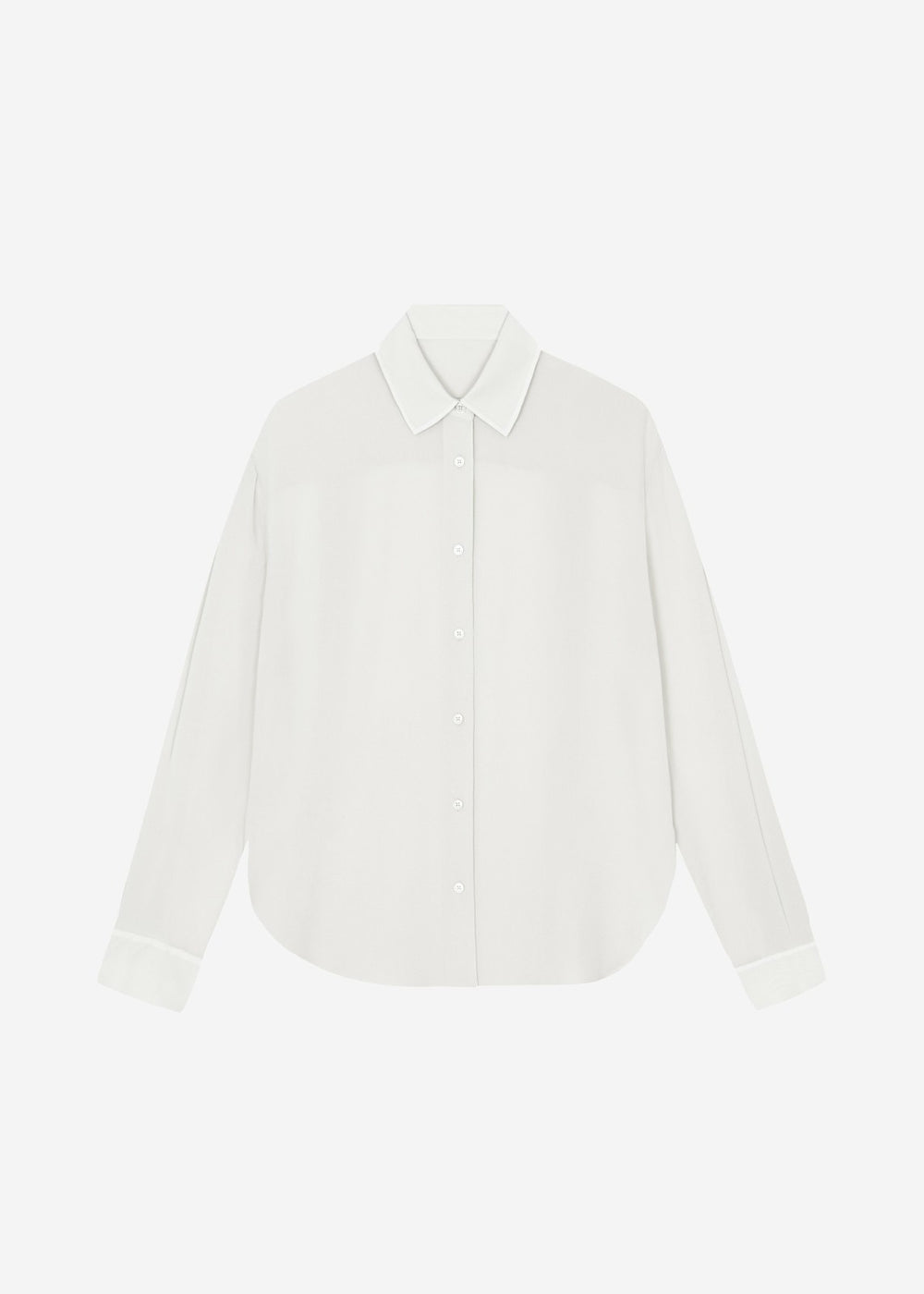 Peri Silk Georgette Shirt - White