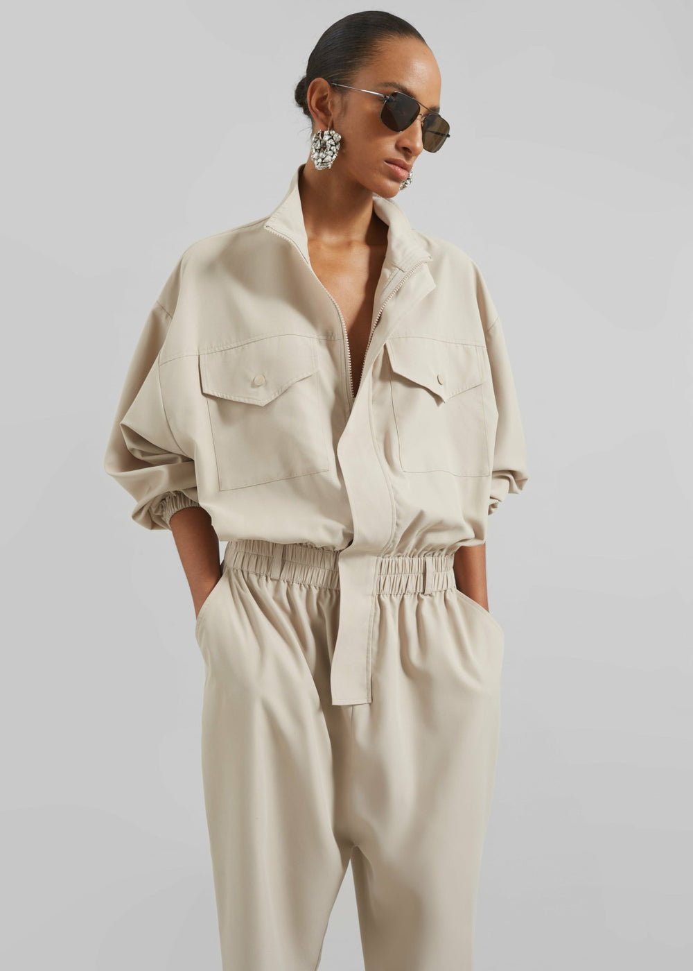 Tropez Jumpsuit - Beige