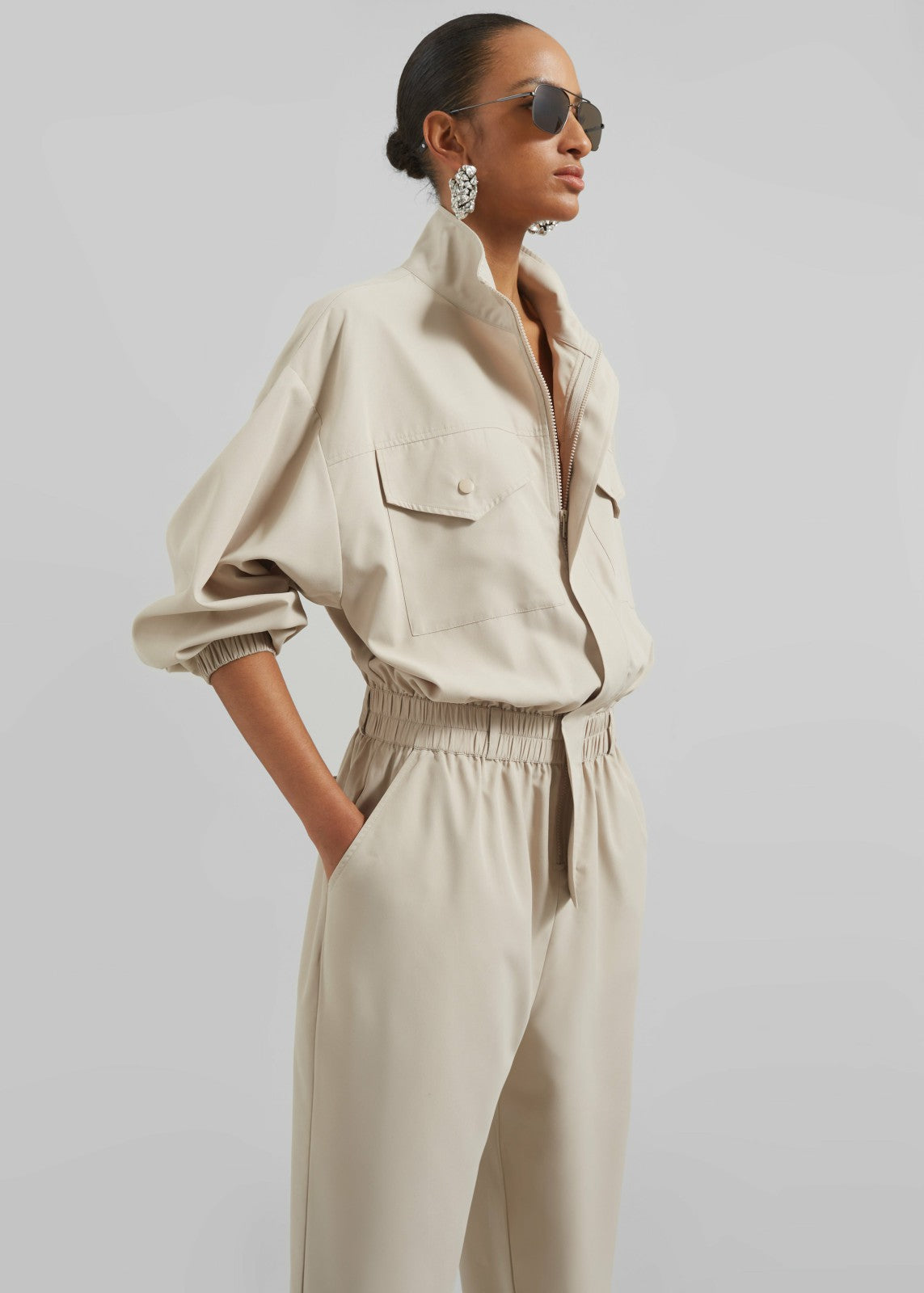 Tropez Jumpsuit - Beige