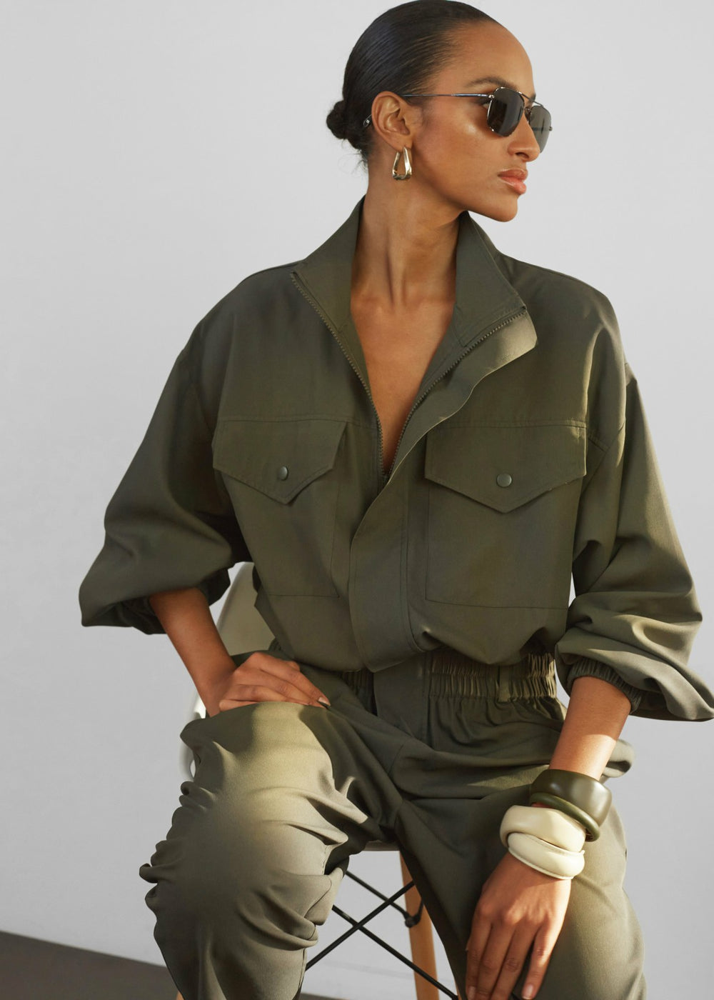 Tropez Jumpsuit - Khaki