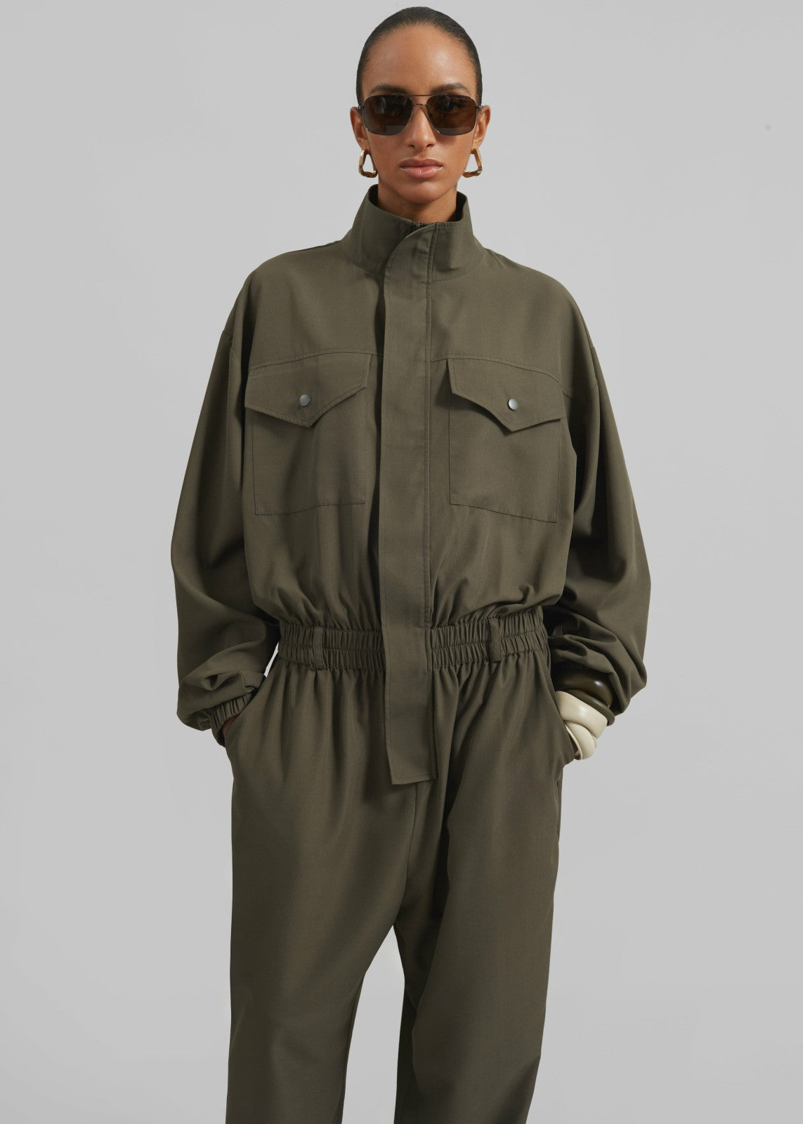 Tropez Jumpsuit - Khaki