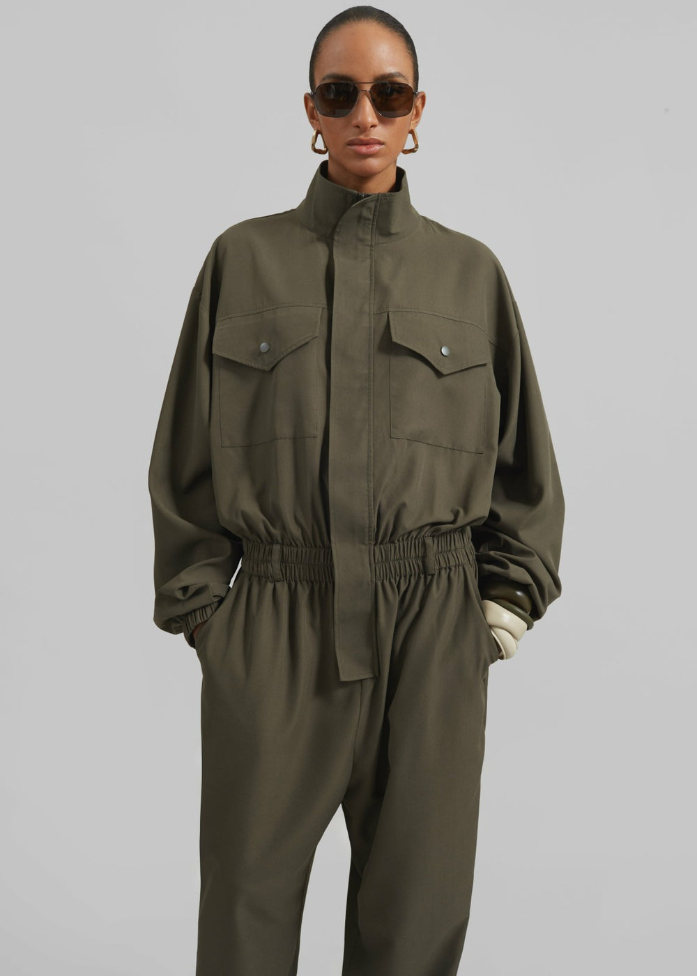 Tropez Jumpsuit - Khaki