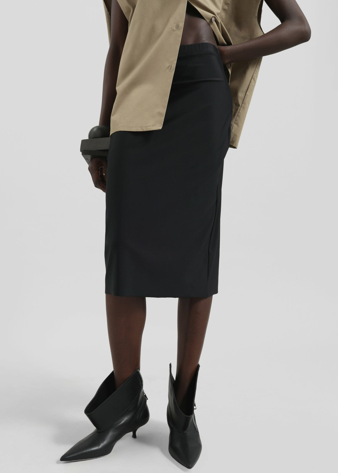 Viera Midi Skirt - Black
