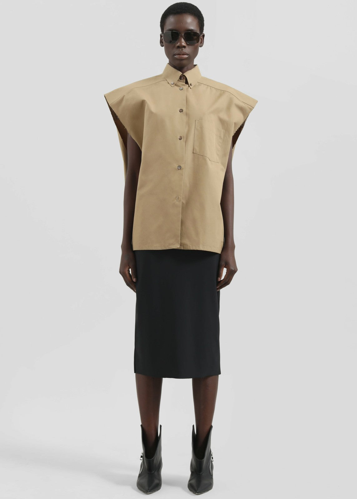 Viera Midi Skirt - Black