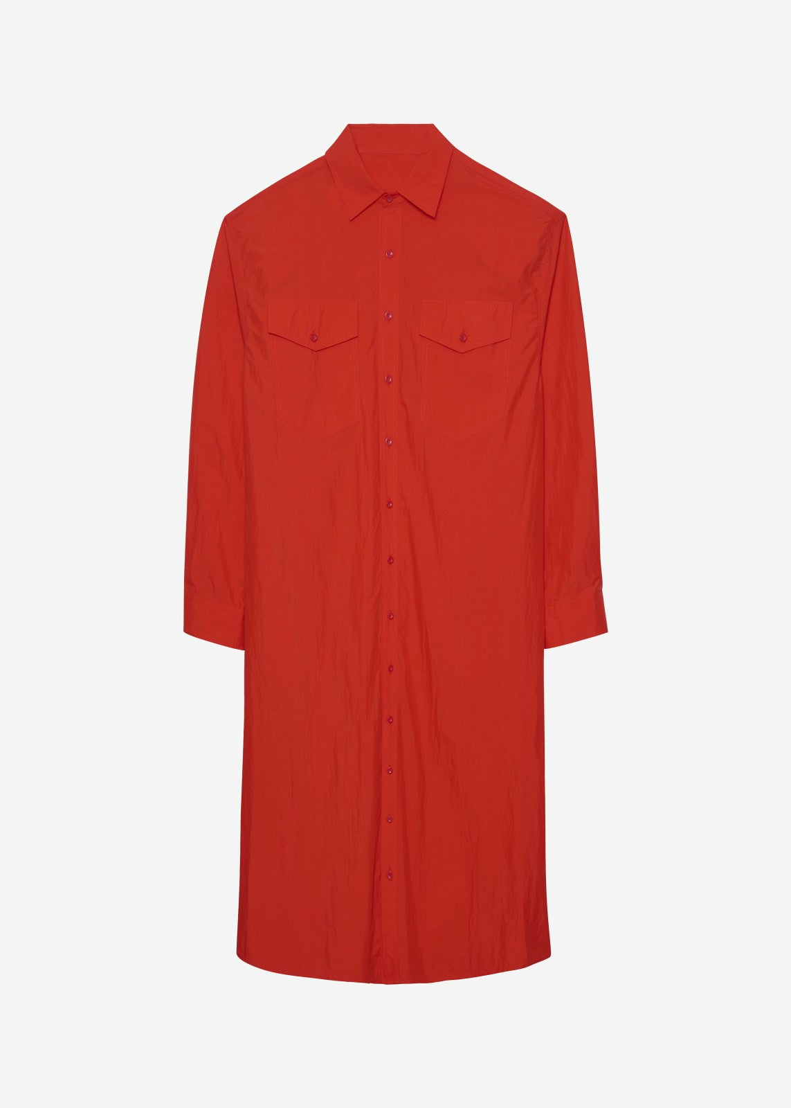 Calren Shirt Dress - Red