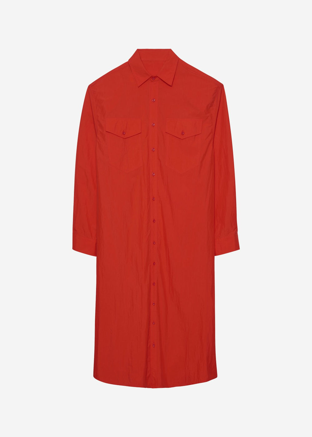Calren Shirt Dress - Red