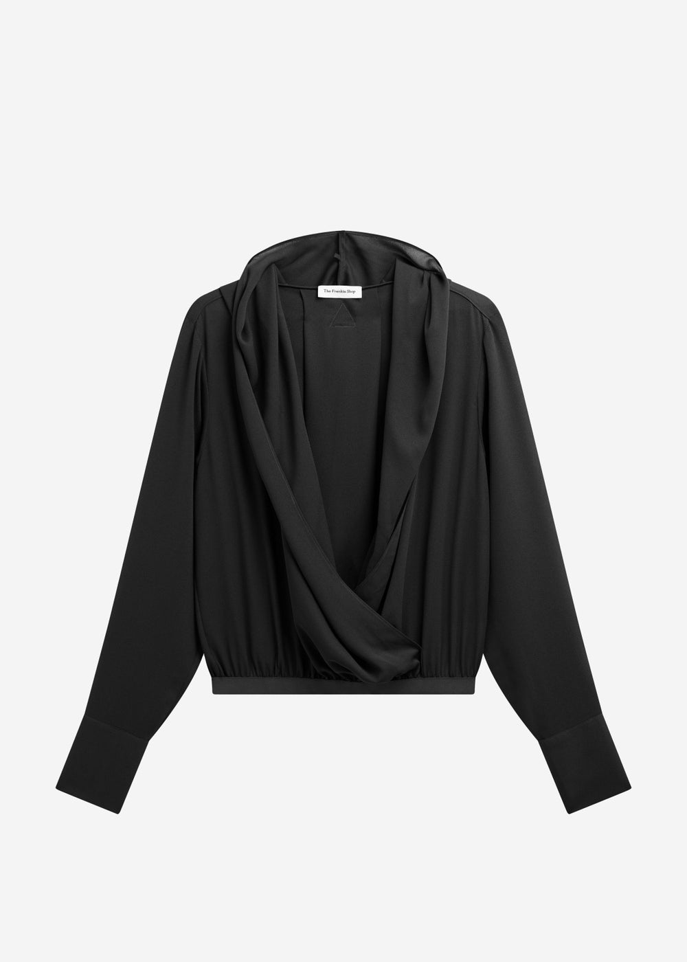 Annie Fluid Hooded Blouse - Black