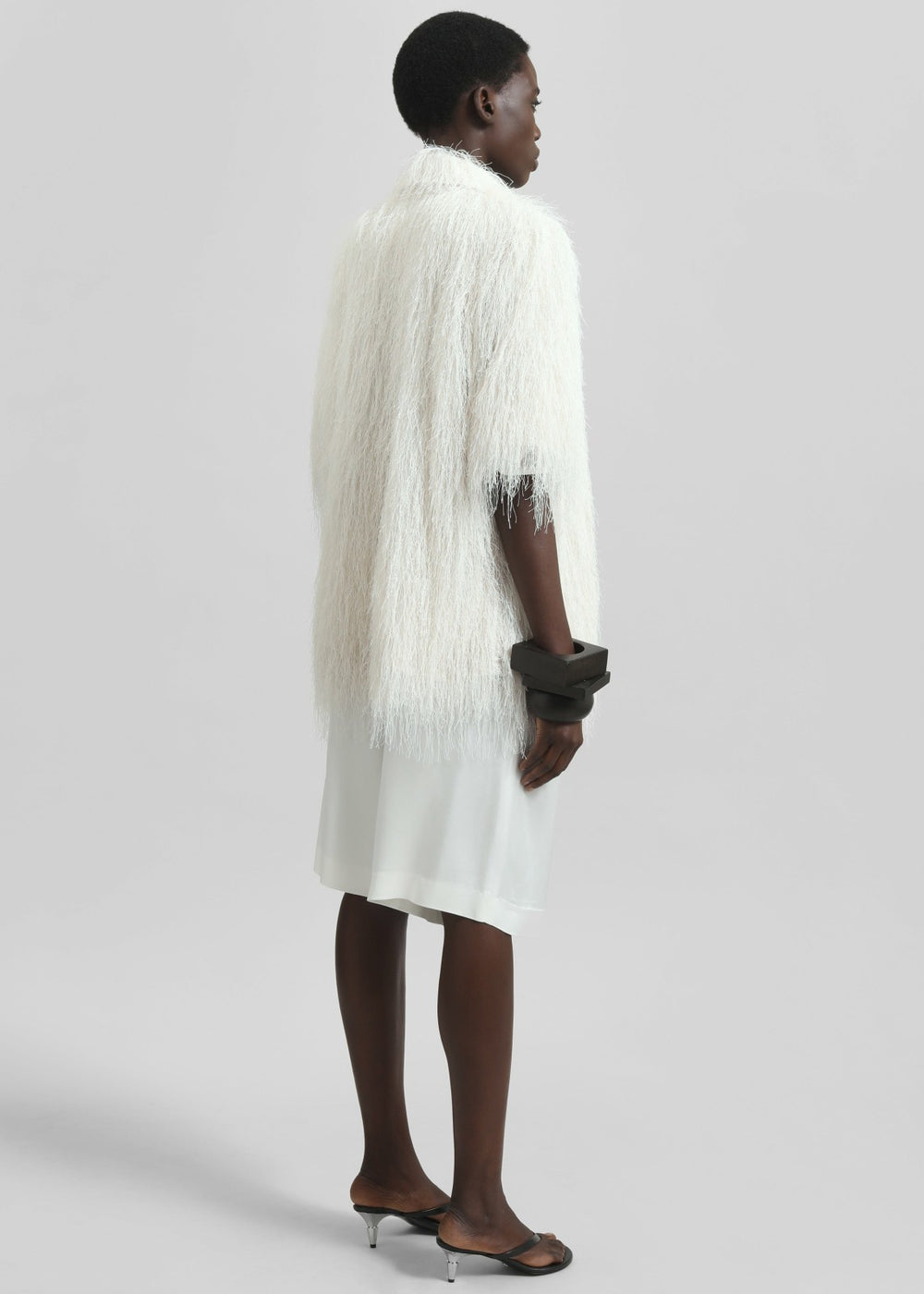 Paolina Fringed Shirt - White