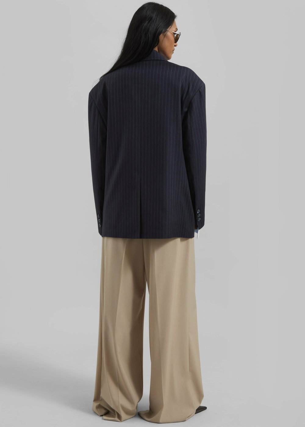 Tarbert Double-Breasted Blazer - Navy Pinstripe